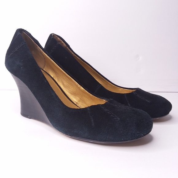 seychelles black wedges